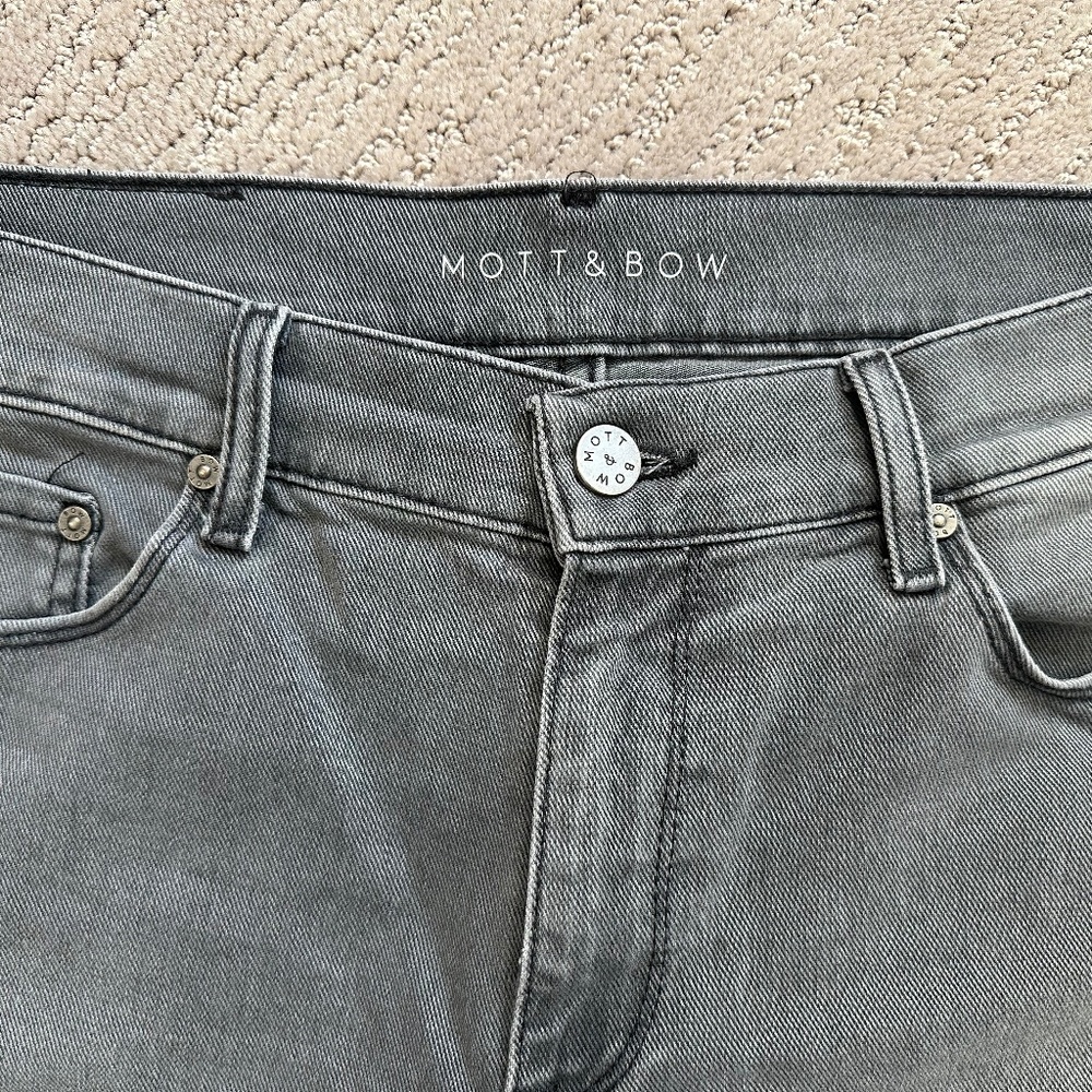 Mott & Bow Skinny Stone Jeans | Light Gray